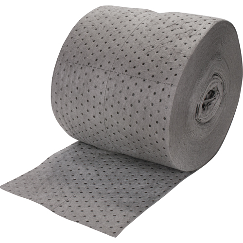 Rouleaux absorbants li&eacute;s de premi&egrave;re qualit&eacute;, Lourd, 150' lo x 15" la, Absorption 25 gal. Chandler Sales
