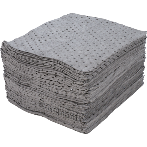 Premium Fine Fibre Sorbent Pads, Universal, 15" x 17", 30 gal. Absorbancy Chandler Sales
