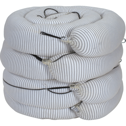 Premium Sorbent Boom, Universal, 10' L x 8" W, 70 gal. Absorbancy, 4 /Pack Chandler Sales