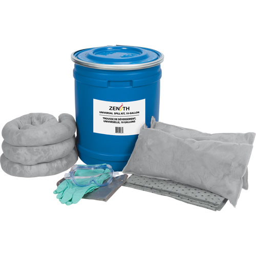 Trousse de lutte contre les d&eacute;versements de premi&egrave;re qualit&eacute; pour camion, Universel, Baril, Absorbance de 10 gal. US Chandler Sales