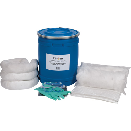 Trousse de lutte contre les d&eacute;versements de premi&egrave;re qualit&eacute; pour camion, Huile seulement, Baril, Absorbance de 10 gal. US Chandler Sales