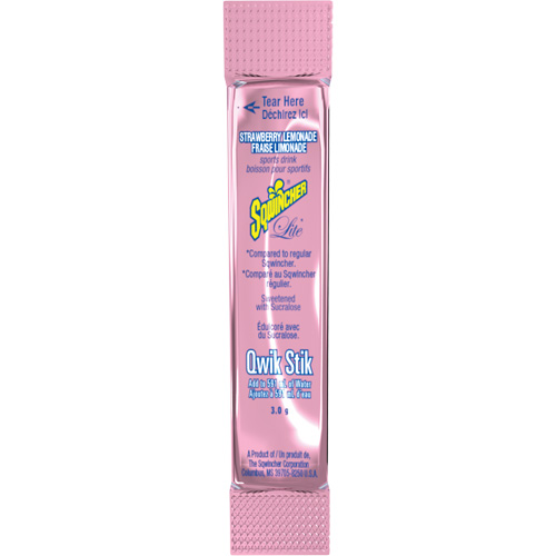 Sqwincher&reg; ZERO&reg; Qwik Stik Rehydration Drink, Single Serve, Strawberry lemonade Chandler Sales