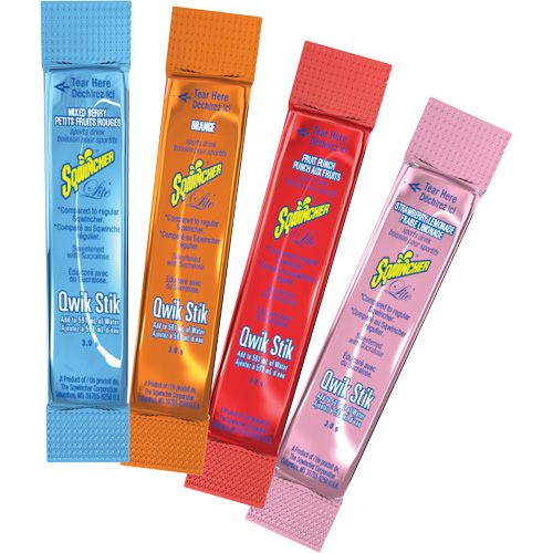 Sqwincher&reg; Boisson de r&eacute;hydratation ZERO Qwik Stik, Poudre, Punch aux fruits Chandler Sales
