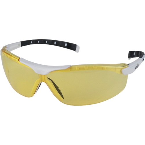Lunettes de s&eacute;curit&eacute; s&eacute;rie Z1500, Lentille Ambr&eacute;e, Anti-&eacute;gratignures, R&eacute;pond ou surpasse la norme CSA Z94.3 Chandler Sales