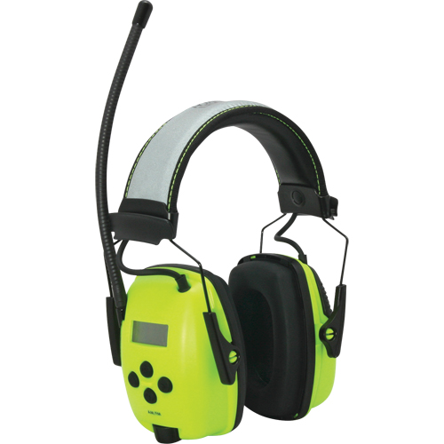 Howard Leight Sync Radio Hi-Visibility Earmuffs, Headband Style, 25 dB Chandler Sales