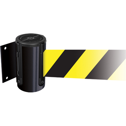 Tensabarrier&reg; Wall Mounted Units, Plastic, Screw Mount, 13', Yellow Tape Chandler Sales