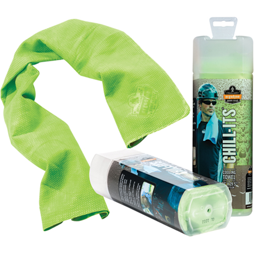 Serviettes de refroidissement 6602 Chill-Its, Lime haute visibilit&eacute; Chandler Sales