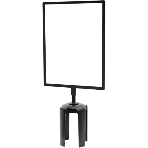 Tensabarrier&reg; Sign Frame with Adapter, Black Chandler Sales
