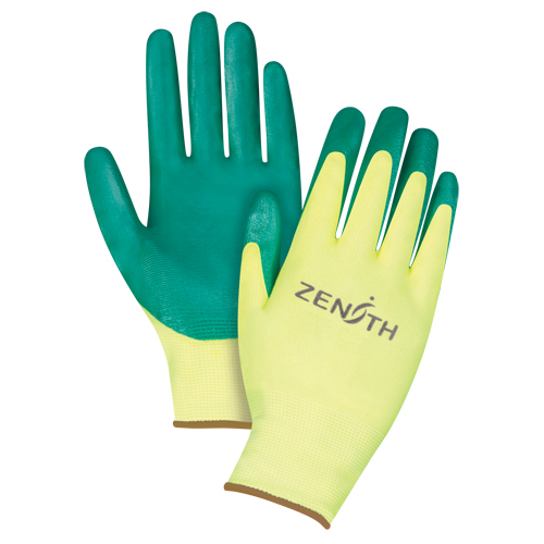 Gants de premi&egrave;re qualit&eacute; ZX-3, 9/Grand, R&ecirc;vetement Nitrile, Calibre 15, Enveloppe en Nylon Chandler Sales