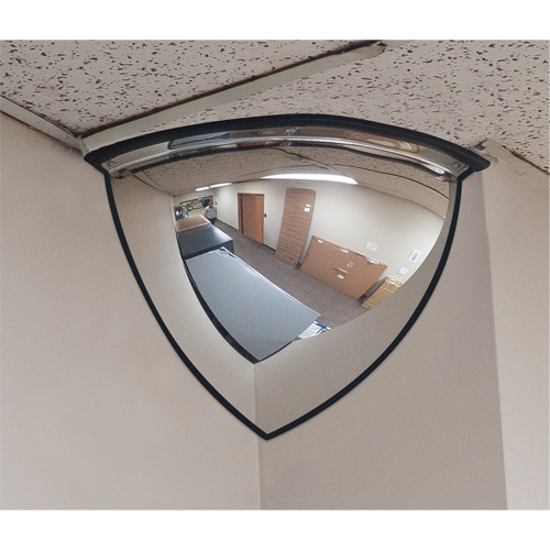 Miroir en d&ocirc;me 90°, Quart de d&ocirc;me, Dessus ouvert, Diam&egrave;tre 20" Chandler Sales