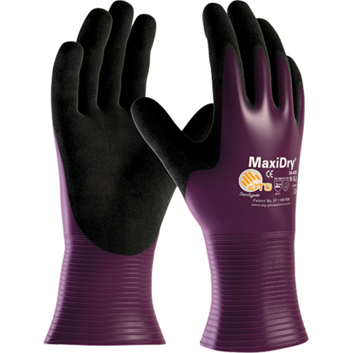 Gants ATG MaxiDry 56-426, 7/Petit, R&ecirc;vetement Nitrile, Calibre 15, Enveloppe en Nylon Chandler Sales