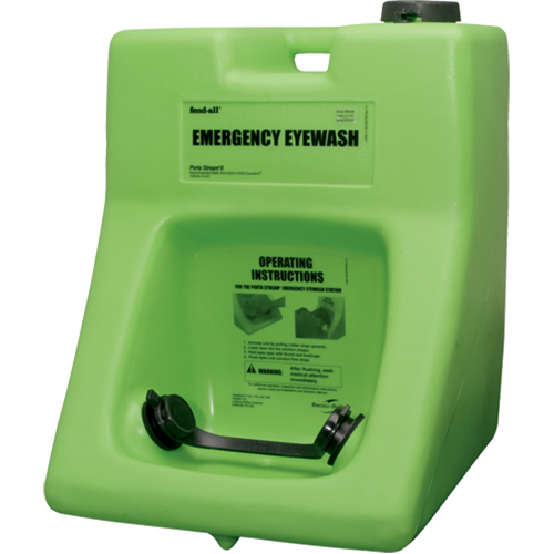 Fendall Porta Stream&reg; II Eyewash Station, Pressurized, 16 gal. Capacity, Meets ANSI Z358.1 Chandler Sales