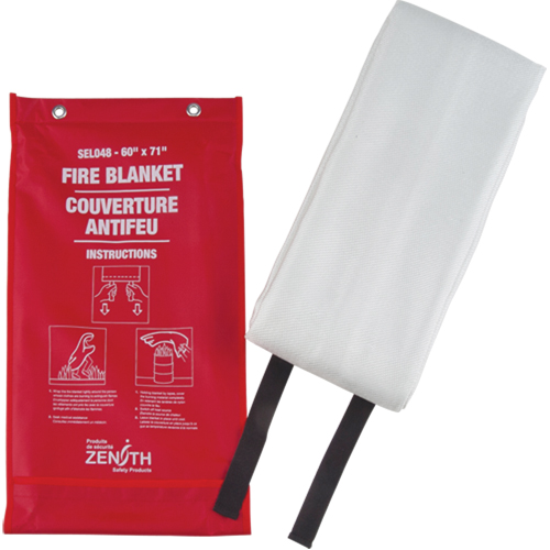 Fire Blanket, Fibreglass, 60"W x 71"L Chandler Sales