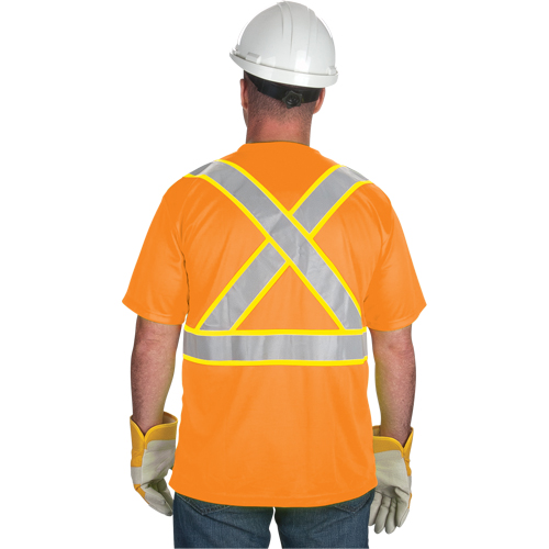 CSA Compliant T-Shirt, Polyester, Medium, Orange Chandler Sales