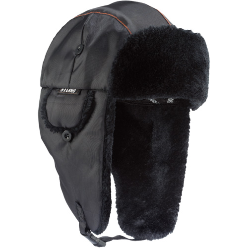 Chapeau de trappeur classique N-Ferno 6802, Doublure en Fourrure synth&eacute;tique, Moyen/Petit, Noir Chandler Sales