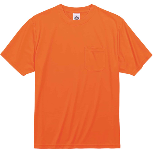 GloWear 8089 Non-Certified T-Shirt, Polyester, Small, High Visibility Orange Chandler Sales