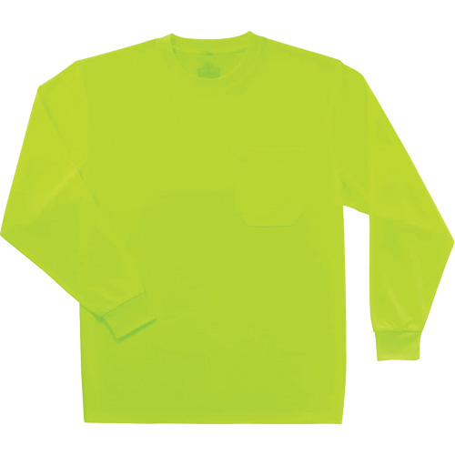 Chandail &agrave; manches longues non certifi&eacute; GloWear 8091, Polyester, Petit, Jaune lime haute visibilit&eacute; Chandler Sales
