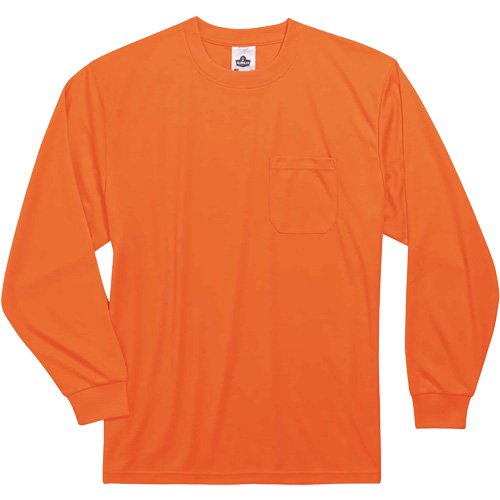 Chandail &agrave; manches longues non certifi&eacute; GloWear 8091, Polyester, Petit, Orange haute visibilit&eacute; Chandler Sales
