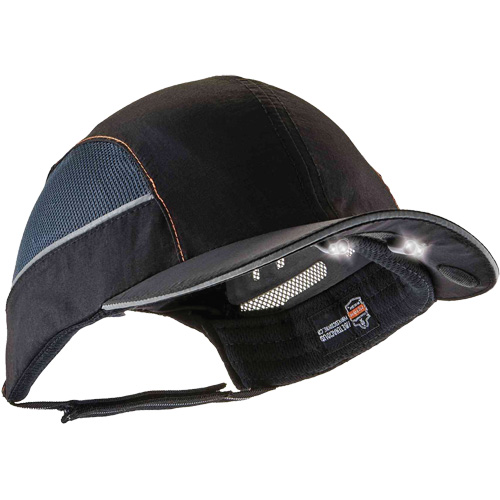 Skullerz&reg; 8960 Short Brim Bump Cap with LED Lighting, Black Chandler Sales