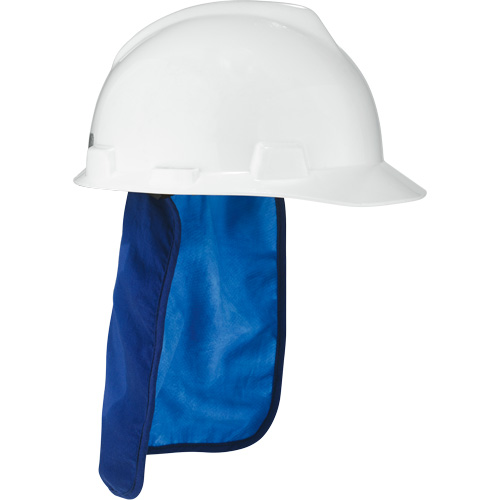 Tampon et voile pour le cou refroidissants pour casque de s&eacute;curit&eacute; Chill-Its 6717CT, Bleu Chandler Sales