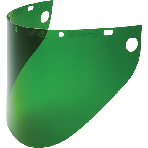 Fibre-Metal&reg; Extended View Faceshield Visor, Propionate, Green Tint Chandler Sales