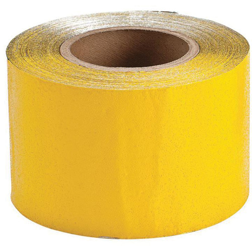 Ruban de marquage temporaire pour la chauss&eacute;e, 4" x 150', Vinyle, Jaune Chandler Sales