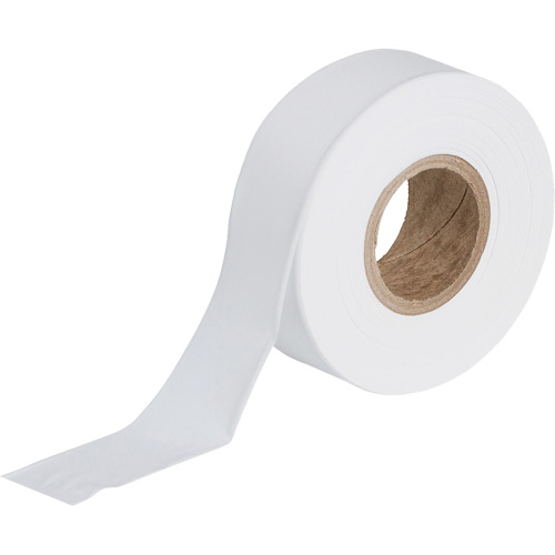 Flagging Tape, 1.188" W x 300' L, White Chandler Sales