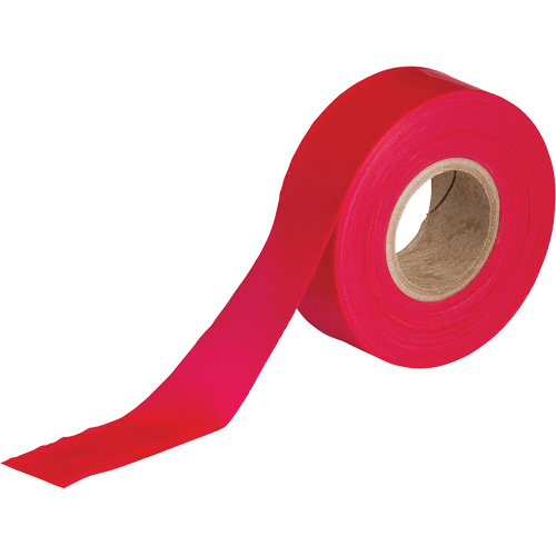 Flagging Tape, 1.188" W x 300' L, Red Chandler Sales