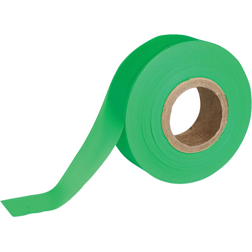 Flagging Tape, 1.188" W x 150' L, Fluorescent Green Chandler Sales