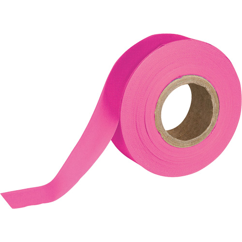 Flagging Tape, 1.188" W x 150' L, Fluorescent Pink Chandler Sales