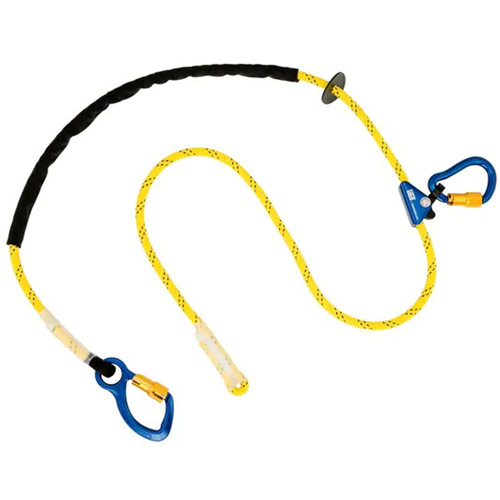 Pole Climber's Adjustable Rope Lanyard, 1 Legs, 8', CSA Class A, Nylon Chandler Sales