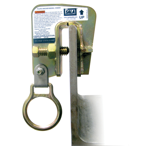 DBI-SALA&reg; Steel Plate Anchor, Bolt-On, Temporary Use Chandler Sales