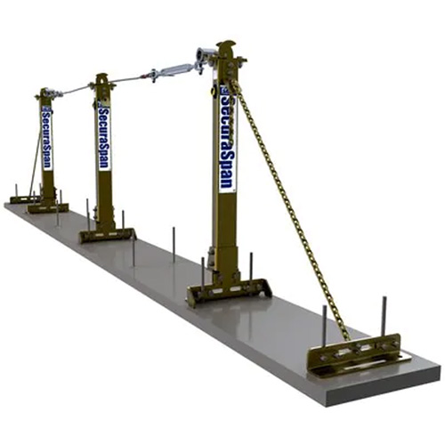 Syst&egrave;me de cordage de s&eacute;curit&eacute; horizontal pour boucle d'armature SecuraSpan Chandler Sales