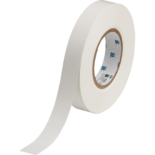 Cartouche d'&eacute;tiquettes, &eacute;toffe, Blanc, Largeur de 0,24" Chandler Sales