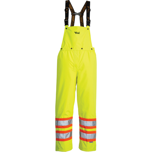 Journeyman Detachable Bib Safety Pants, Polyester, X-Large, High Visibility Lime-Yellow Chandler Sales
