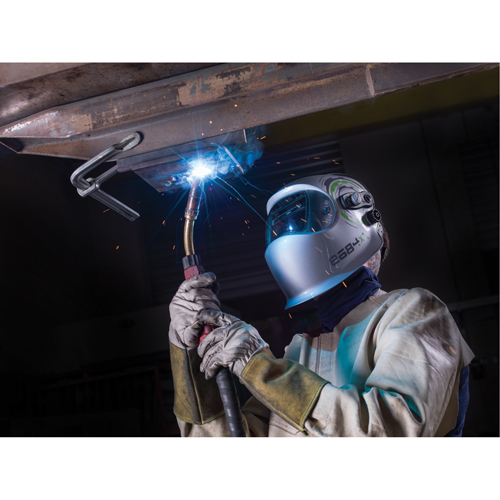 e684 Welding Helmets, 3.94" L x 1.97" W View Area, 4/5 - 13 Shade Range, Silver Chandler Sales