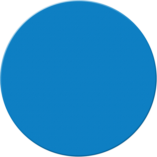 Armor Stripe Lean/5S Markers, Circle, 6" L x 6" W, Blue, Plastic Chandler Sales