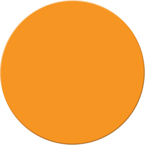 Armor Stripe Lean/5S Markers, Circle, 6" L x 6" W, Orange, Plastic Chandler Sales