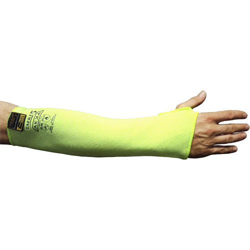 Manche r&eacute;sistant &agrave; la coupure avec trou pour les pouces, Taeki 5, 18", EN 388 niveau 4, Jaune haute visibilit&eacute; Chandler Sales