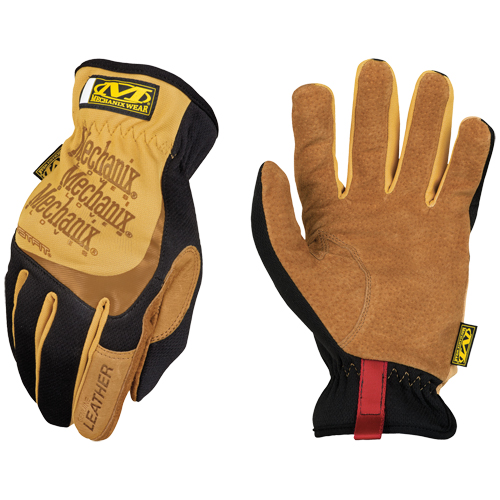 Fastfit&reg; Gloves, Small, Grain Leather Palm, Elastic Cuff Chandler Sales