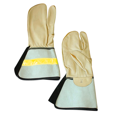 1 Finger Lineman's Glove, Medium, Grain Cowhide Palm Chandler Sales