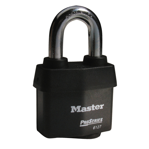 Cadenas Pro-Series Weather Tough, Noir, Cl&eacute;s diff&eacute;rentes, Acier lamin&eacute;, Largeur de 2-5/8" Chandler Sales