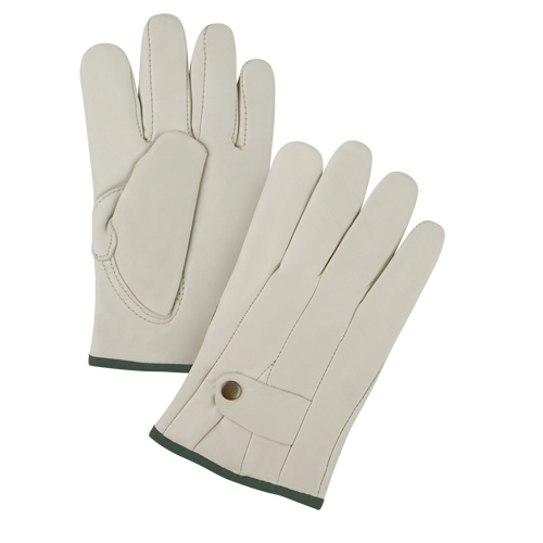 Premium Ropers Gloves, Medium, Grain Cowhide Palm Chandler Sales