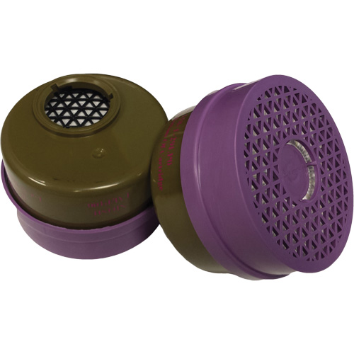 Cartouche pour respirateur, Cartouche gaz/vapeur, Gaz multiples/Vapeur organique/Filtre P100 Chandler Sales