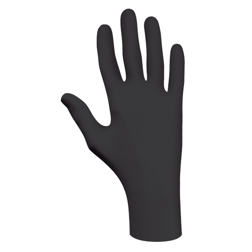 6112PF Biodegradable Gloves, X-Small, Nitrile, 4-mil, Powder-Free, Black Chandler Sales