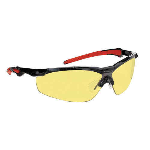 Dynamic Hawk Series Safety Glasses, Amber Lens, Anti-Fog, ANSI Z87+/Meets/Exceeds CSA Z94.3 Chandler Sales