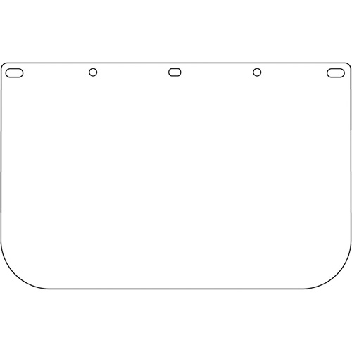 Dynamic Die Cut Faceshield Visor, PETG, Clear Tint Chandler Sales