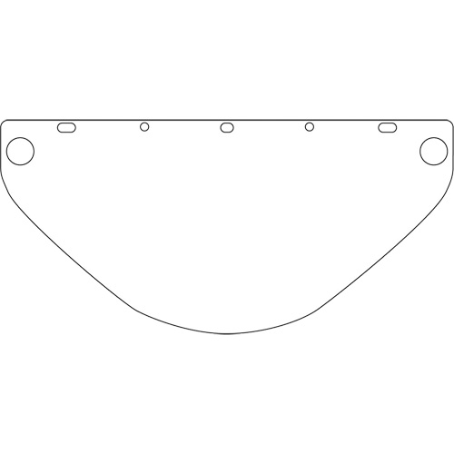 Dynamic Die Cut Faceshield Visor, PETG, Clear Tint Chandler Sales