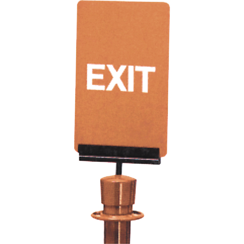 "Exit" Crowd Control Sign, 11" x 7", Plastic, English Chandler Sales