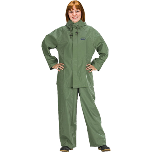 Hurricane Flame Retardant/Oil Resistant Rain Suits - Rainsuits, 4X-Large, Green Chandler Sales